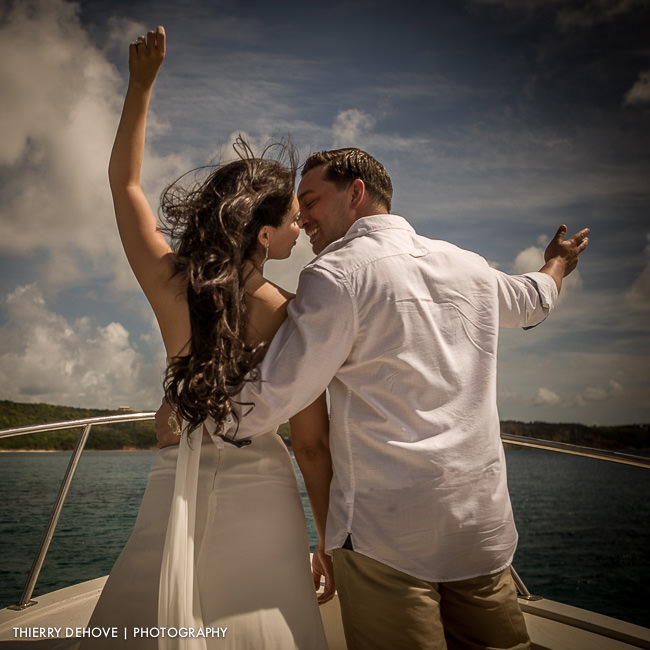 Engagement photography with Jackie & Angelo at CeBlue in Anguilla