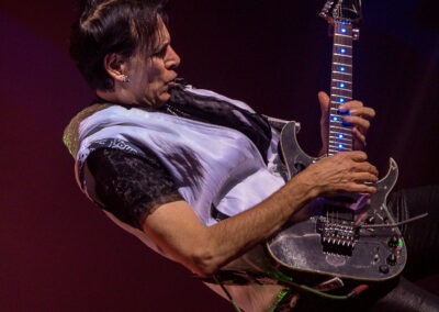 Steve Vai performs at the Parker Playhouse in Fort Lauderdale, Florida