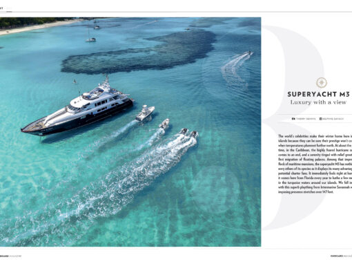 M3 Motor Yacht into Onboard Magazine Saint Martin