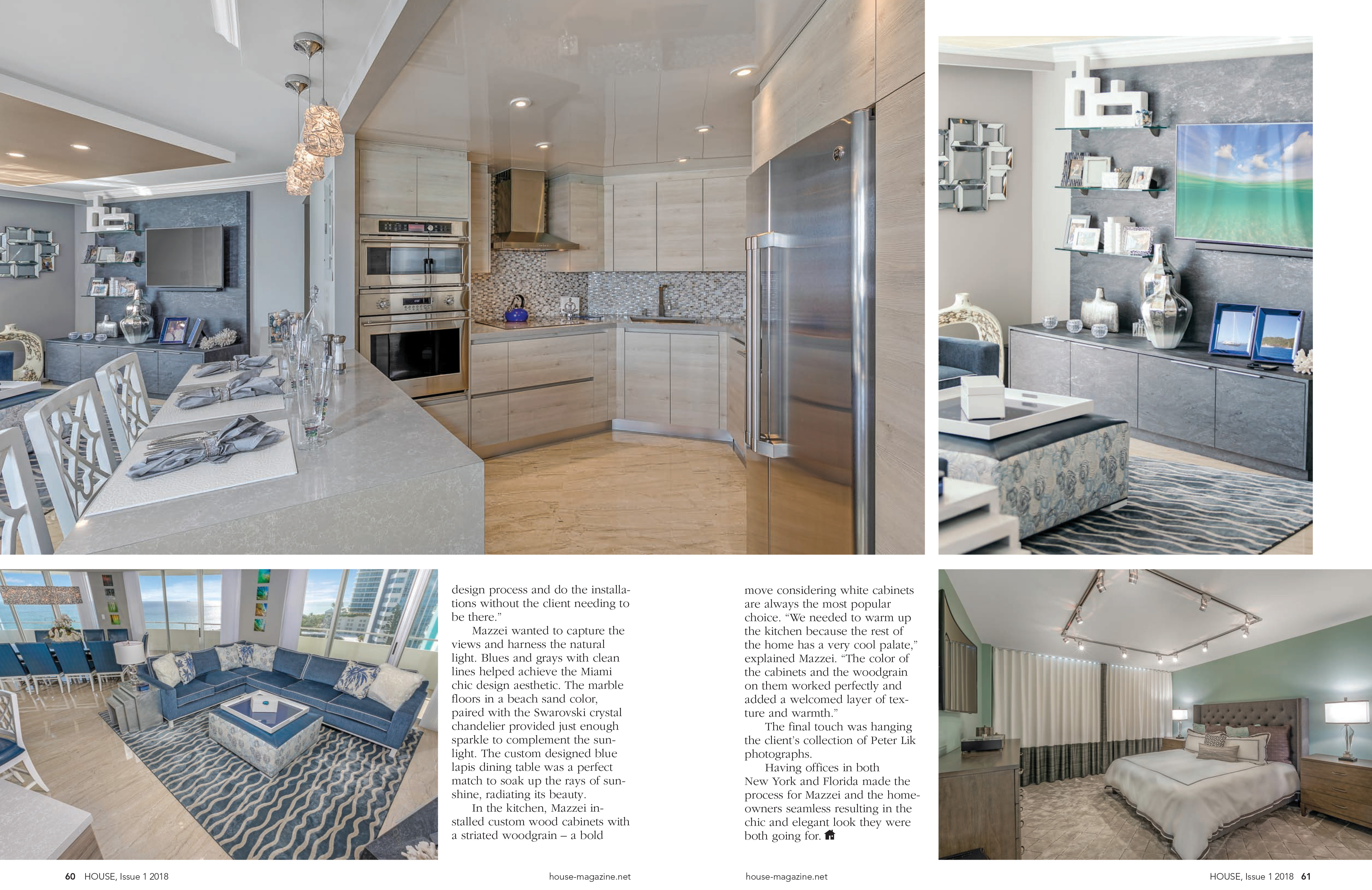 Interior Designer Keith Mazzei published into House Magazine