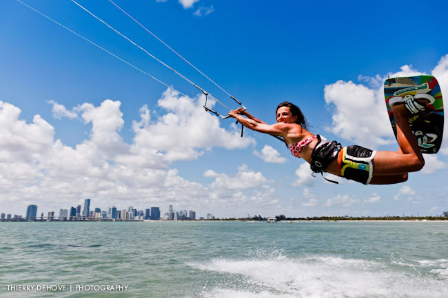 Charlotte Consorti Professional Kiteboarder in Miami