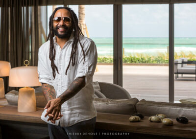 Ky-Mani Marley at Armani/Casa Miami