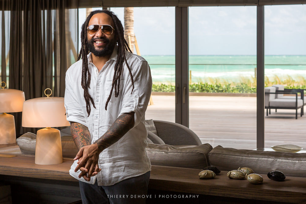 Ky-Mani Marley at Armani/Casa Miami