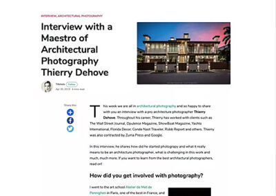 Interview with a maestro of architectural photography by Tiltshots